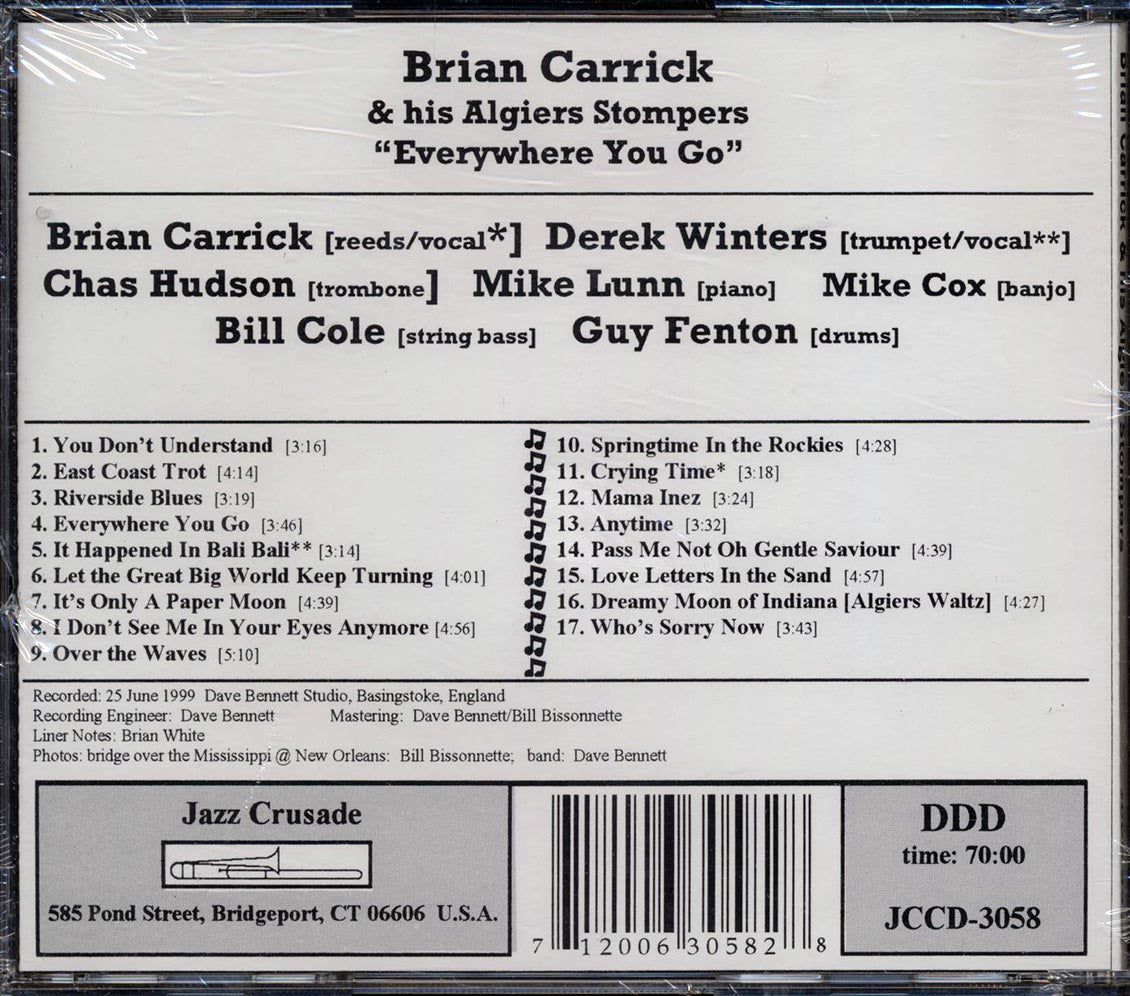 Brian Carrick & His Algiers Stompers - Everywhere You Go