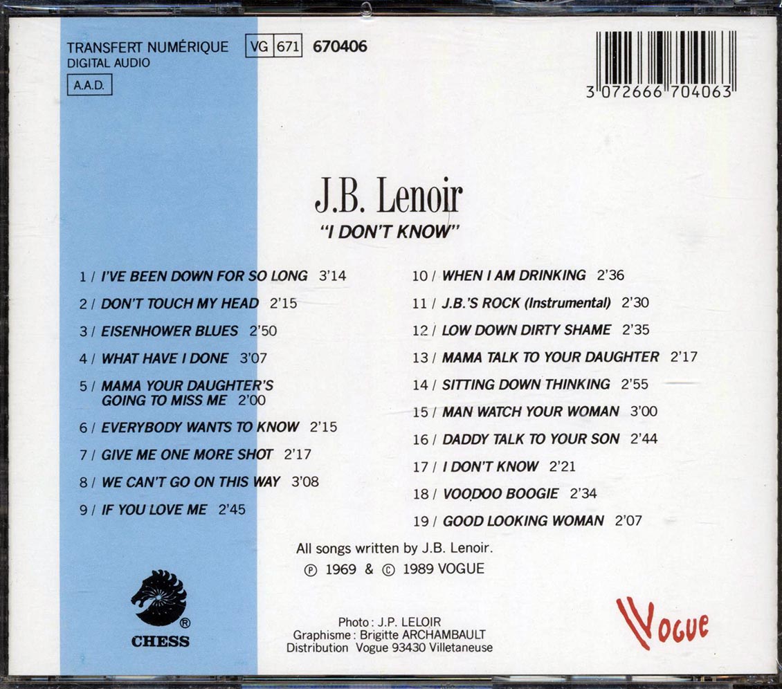 JB Lenoir - Living The Blues