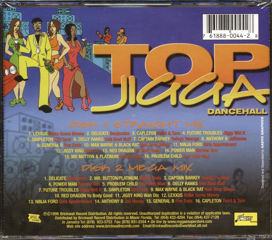 Lexxus, Capleton, Anthony B, Etc. - Top Jigga Dancehall (2xCD)