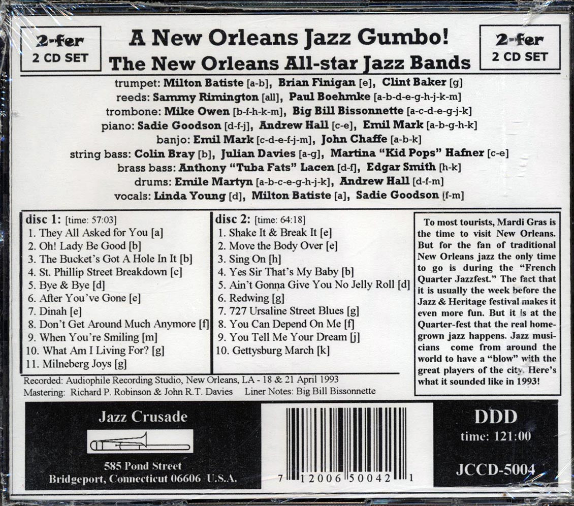 Various - A New Orleans Jazz Gumbo (2xCD)