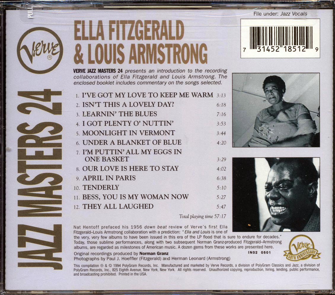 Ella Fitzgerald, Louis Armstrong - Verve Jazz Masters 24