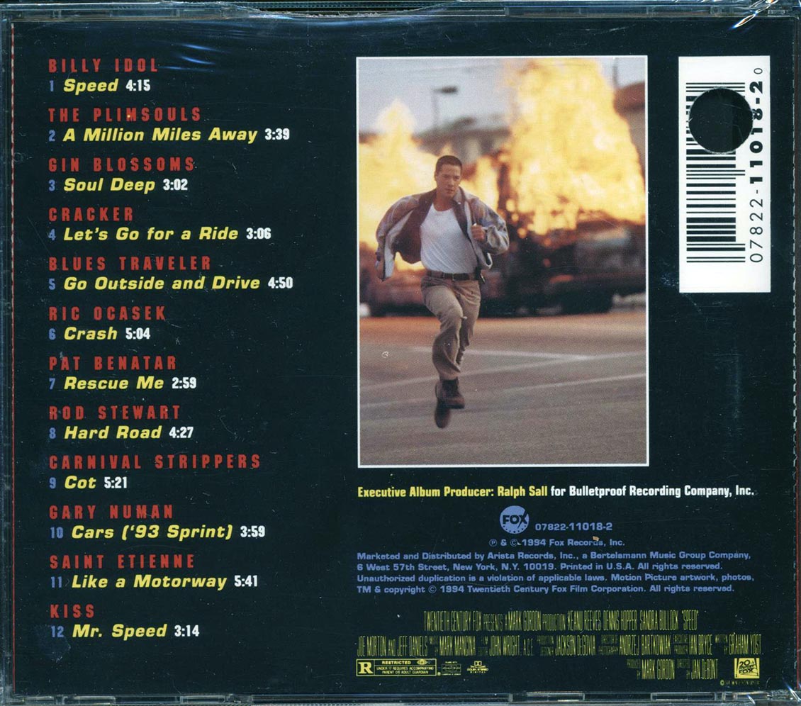 Billy Idol, The Plimsouls, Pat Benatar, Etc. - Speed: Songs From And Inspired By The Motion Picture (marked/ltd stock)