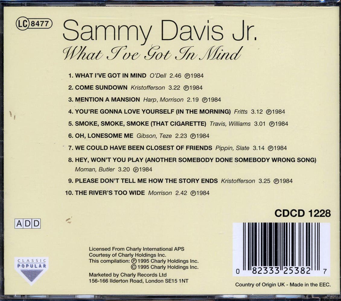 Sammy Davis Jr. - What I've Got In Mind