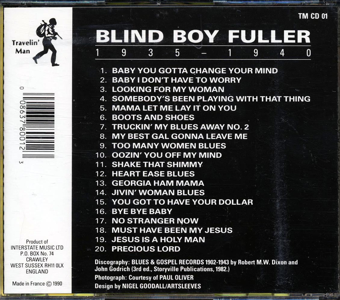 Blind Boy Fuller - 1935-1940