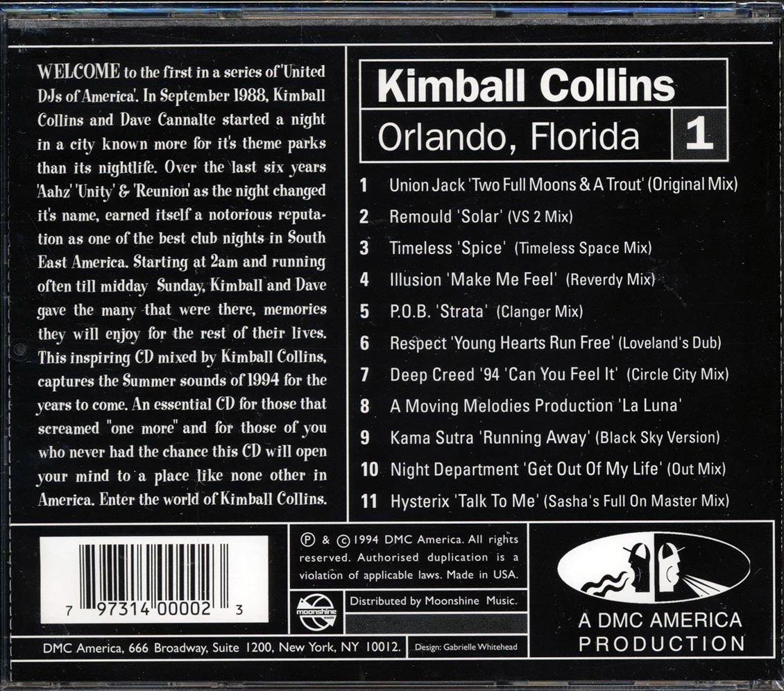 Kimball Collins - United DJs Of America Volume 1: Orlando, FL