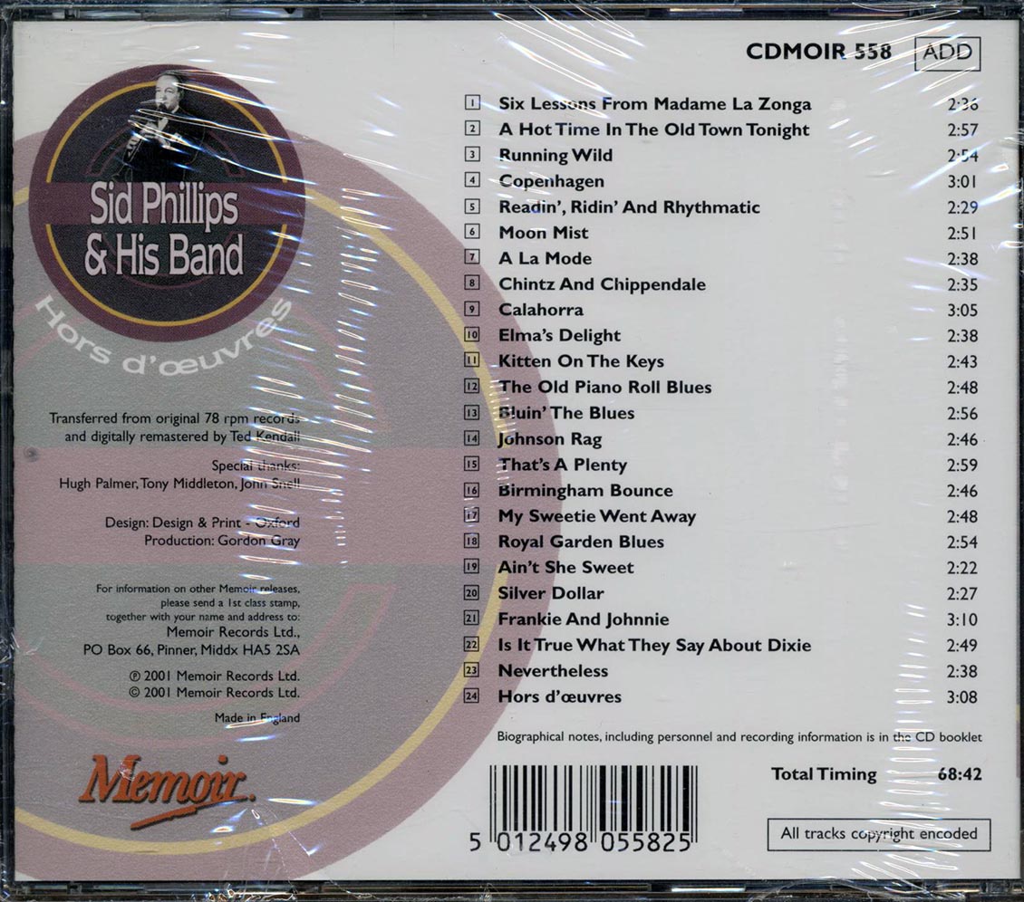 Sam Phillips & His Band - Hors D'oeuvres
