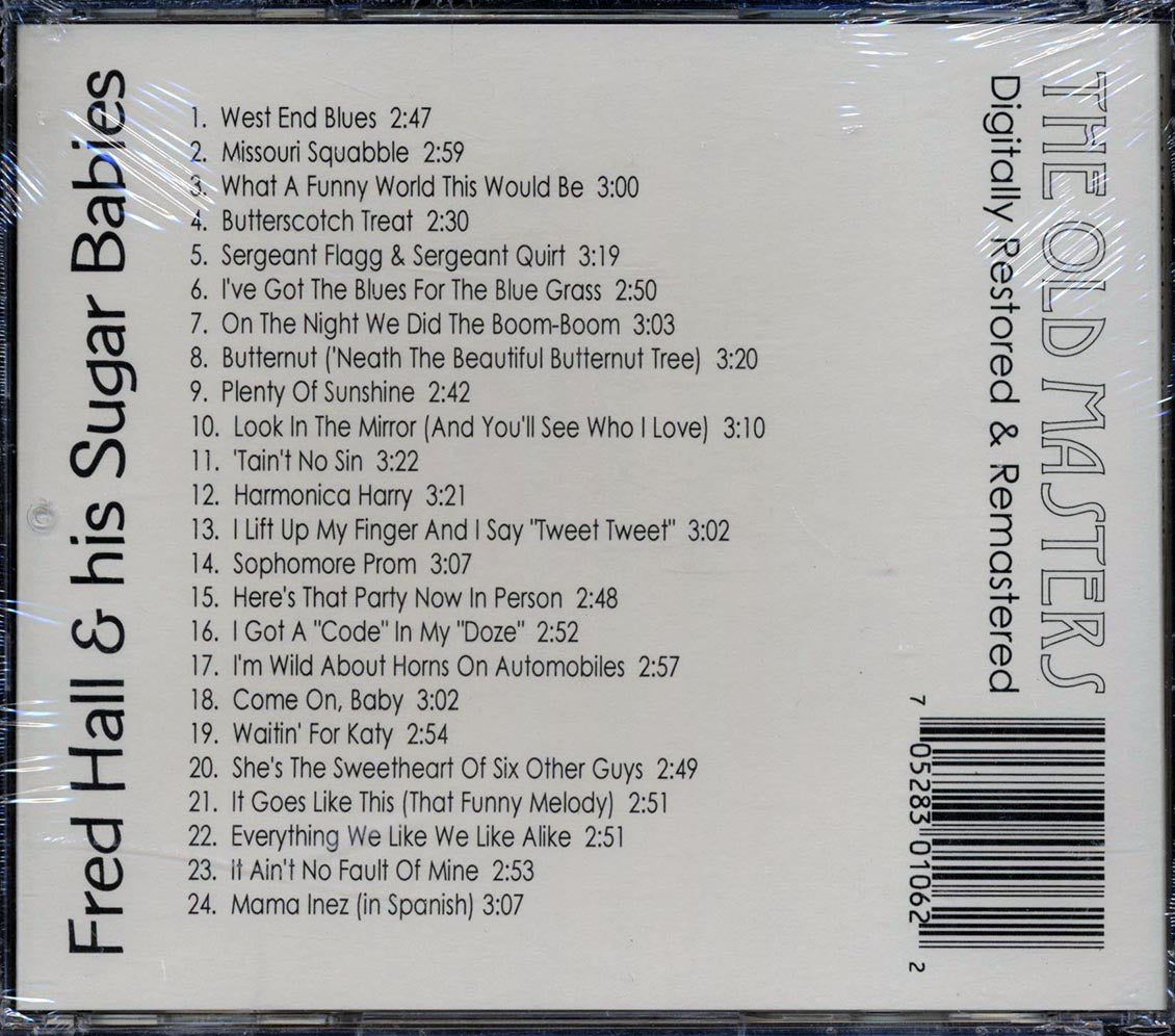 Fred Hall & His Sugar Babies, Arthur Fields - Fred Hall & His Sugar Babies Featuring Arthur Fields (24 tracks) (remastered)