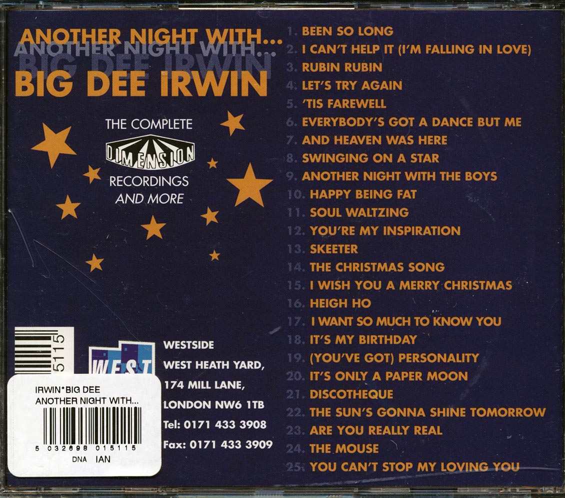 Big Dee Irwin - Another Night With Big Dee Irwin (25 tracks)