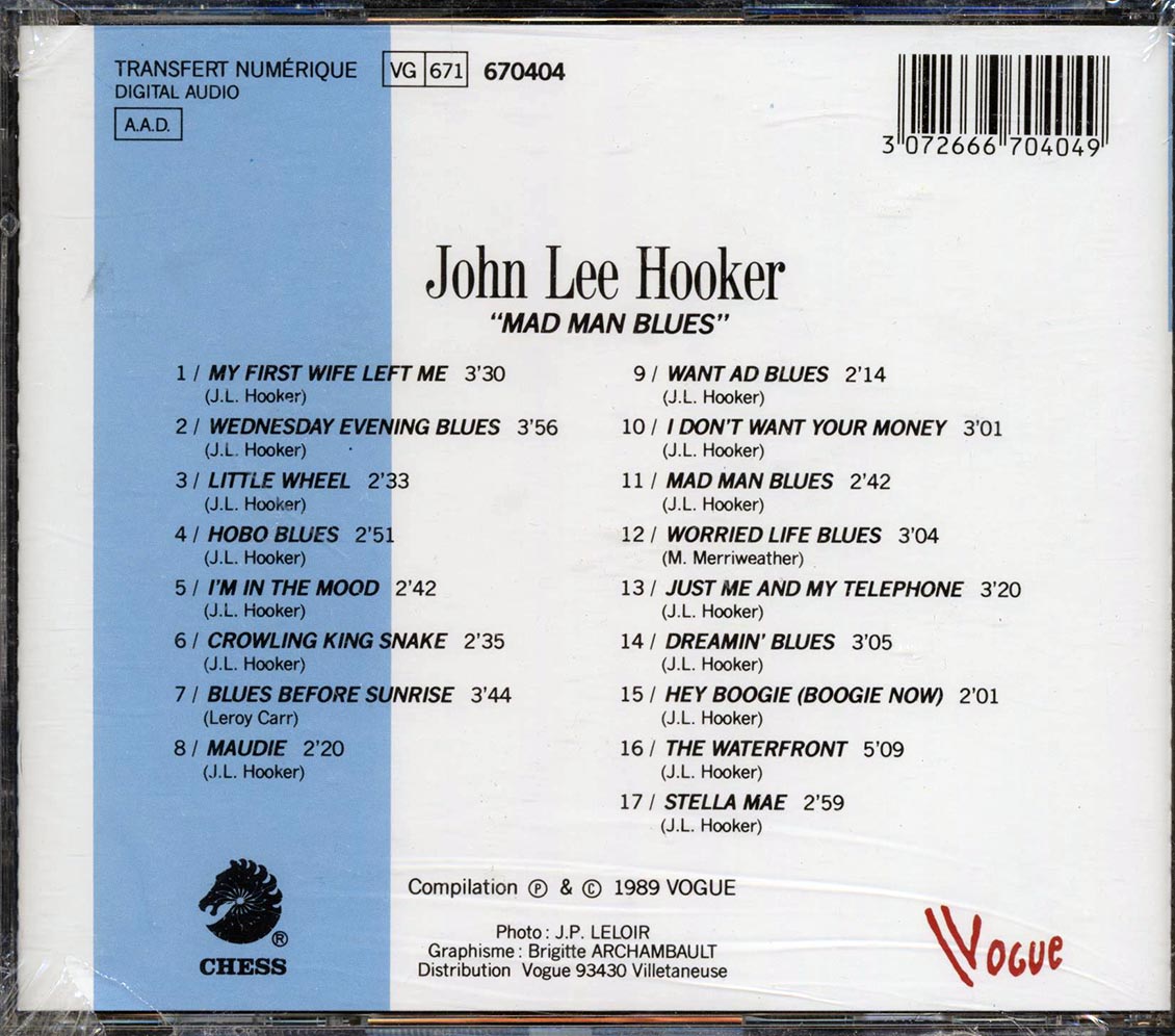 John Lee Hooker - Mad Man Blues