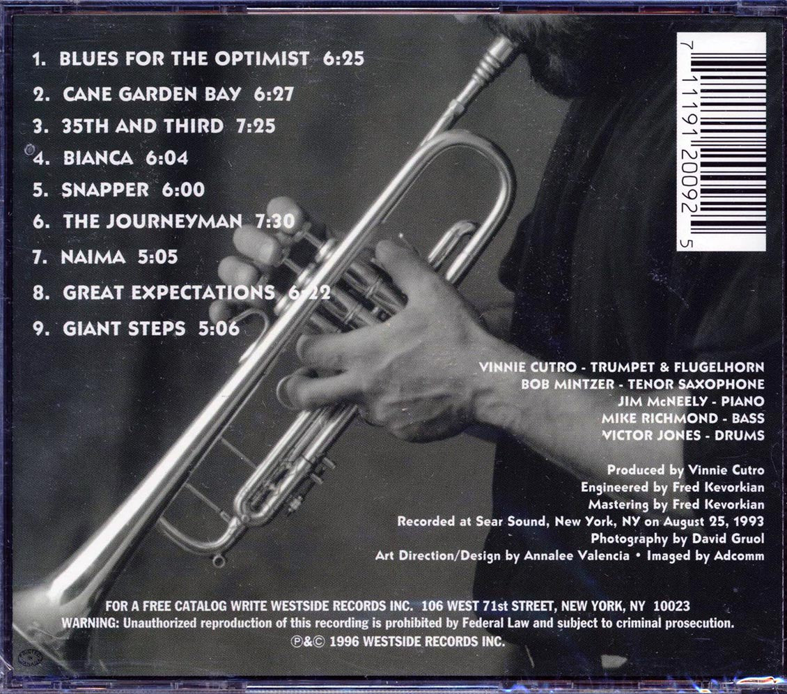 Vinnie Cutro Quintet - The Optimist