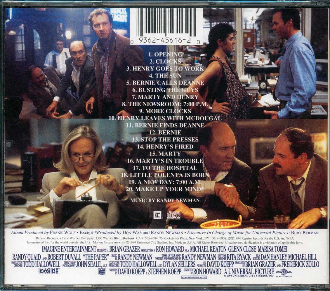 Randy Newman - The Paper Music Form The Motion Picture