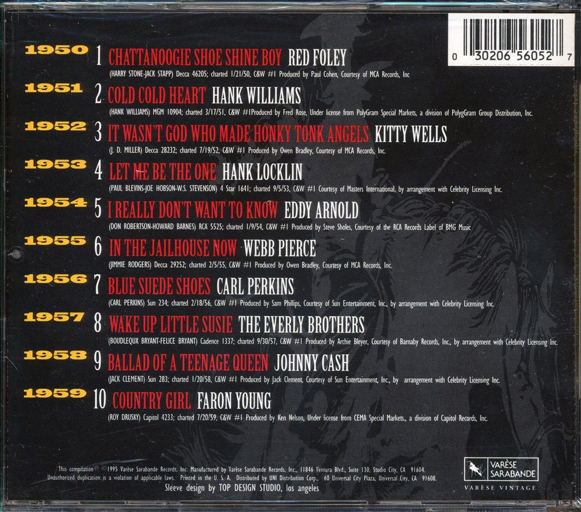 The Everly Brothers, Johnny Cash, Red Foley, Etc. - Through The Years: Country Hits Of The 50s Volume One