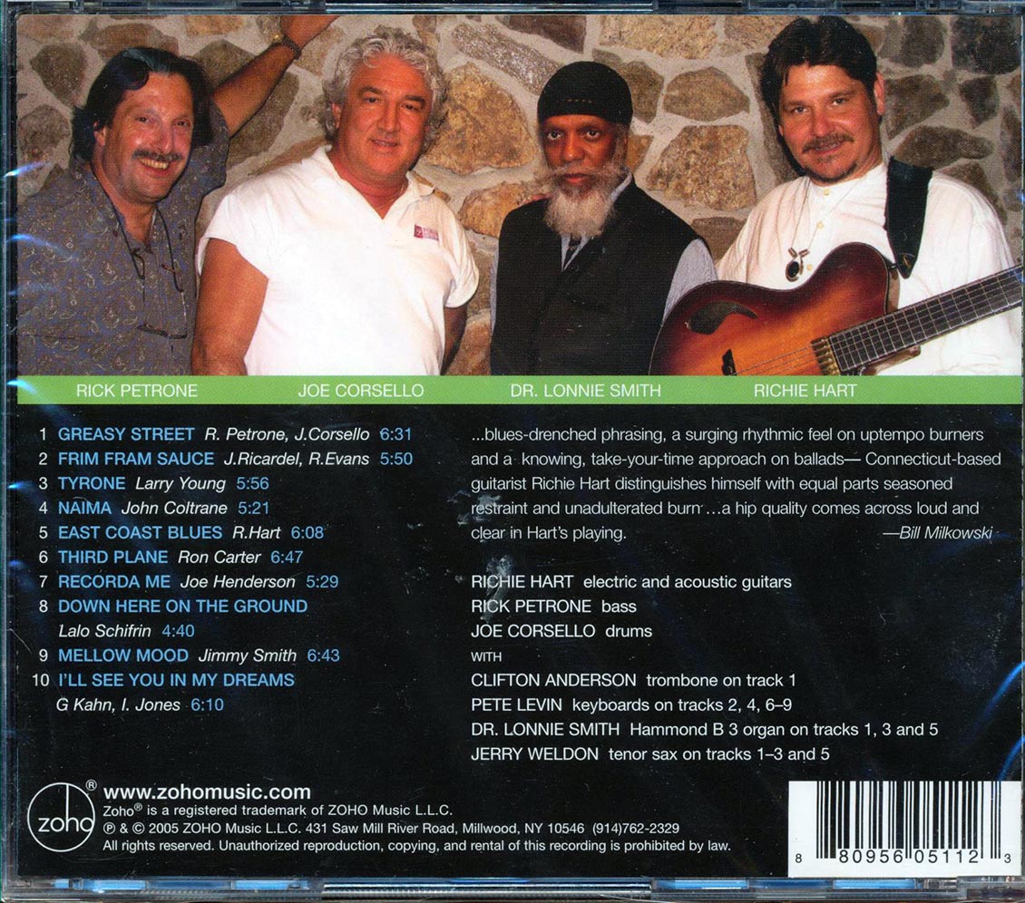 Richie Hart With Joe Corsello, Rick Petrone, Dr. Lonnie Smith  - Greasy Street