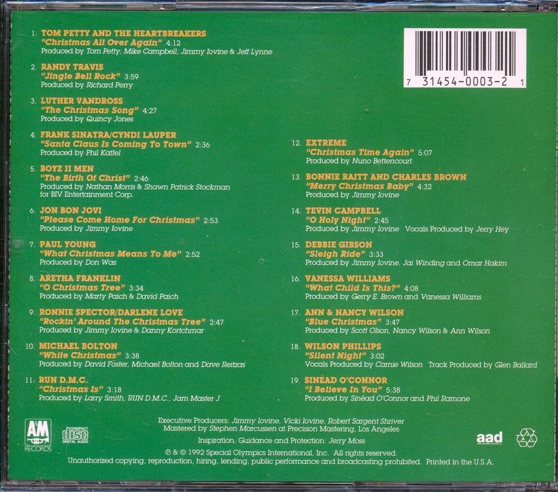 Tom Petty & The Heartbreakers, Aretha Franklin, Ann & Nancy Wilson, Etc. - A Very Special Christmas 2