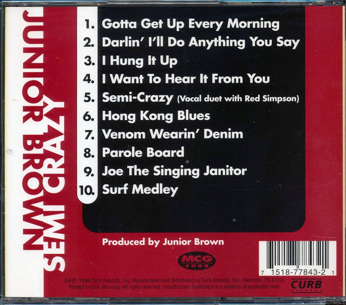 Junior Brown  - Semi Crazy  (promo)