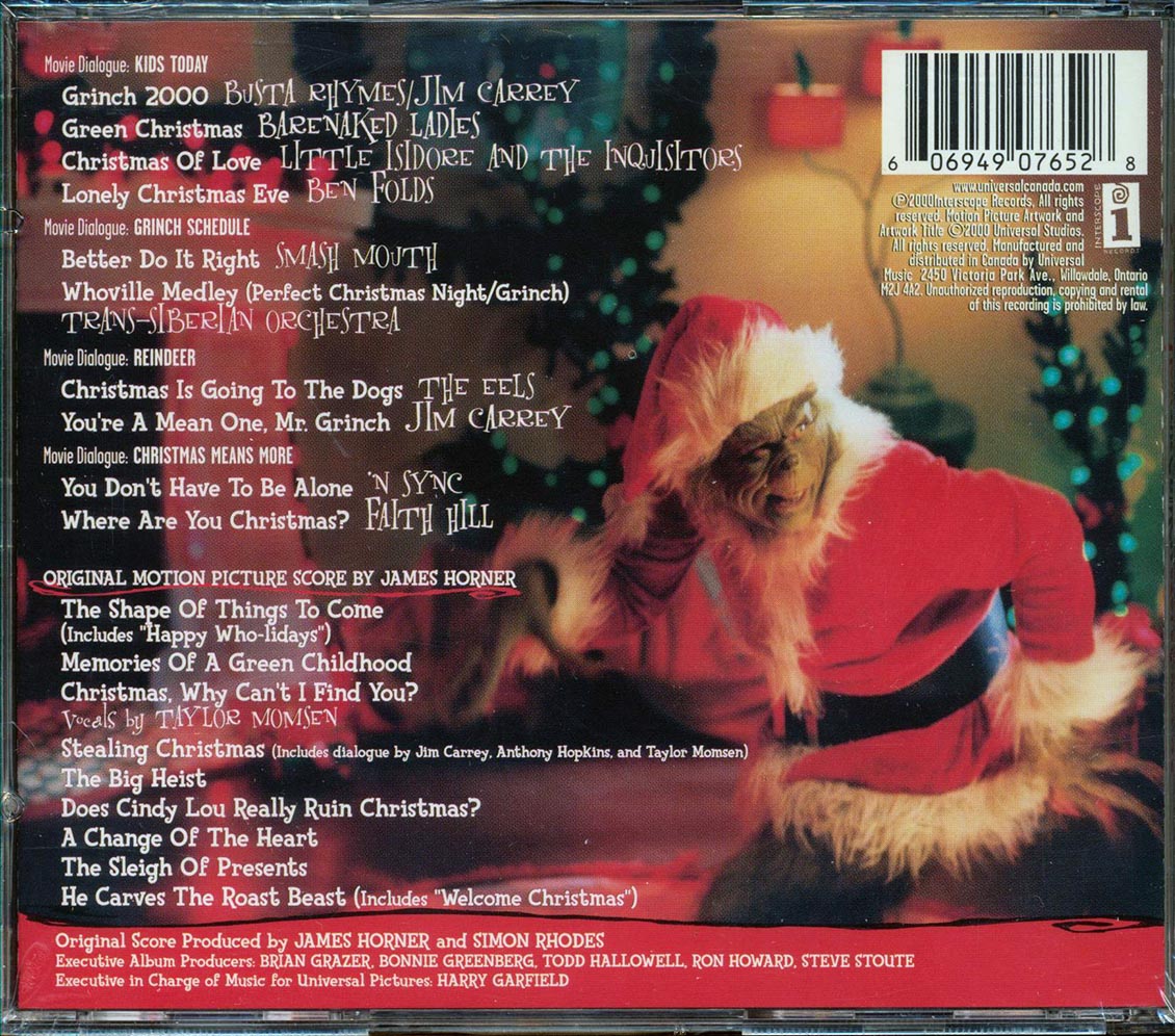 James Horner - Dr. Seuss' How The Grinch Stole Christmas: Original Motion Picture Soundtrack