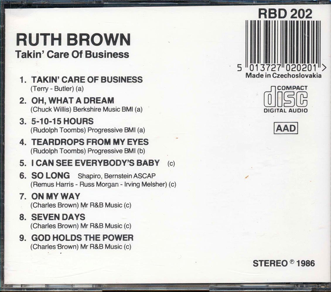 Ruth Brown - Takin' Care Of Business