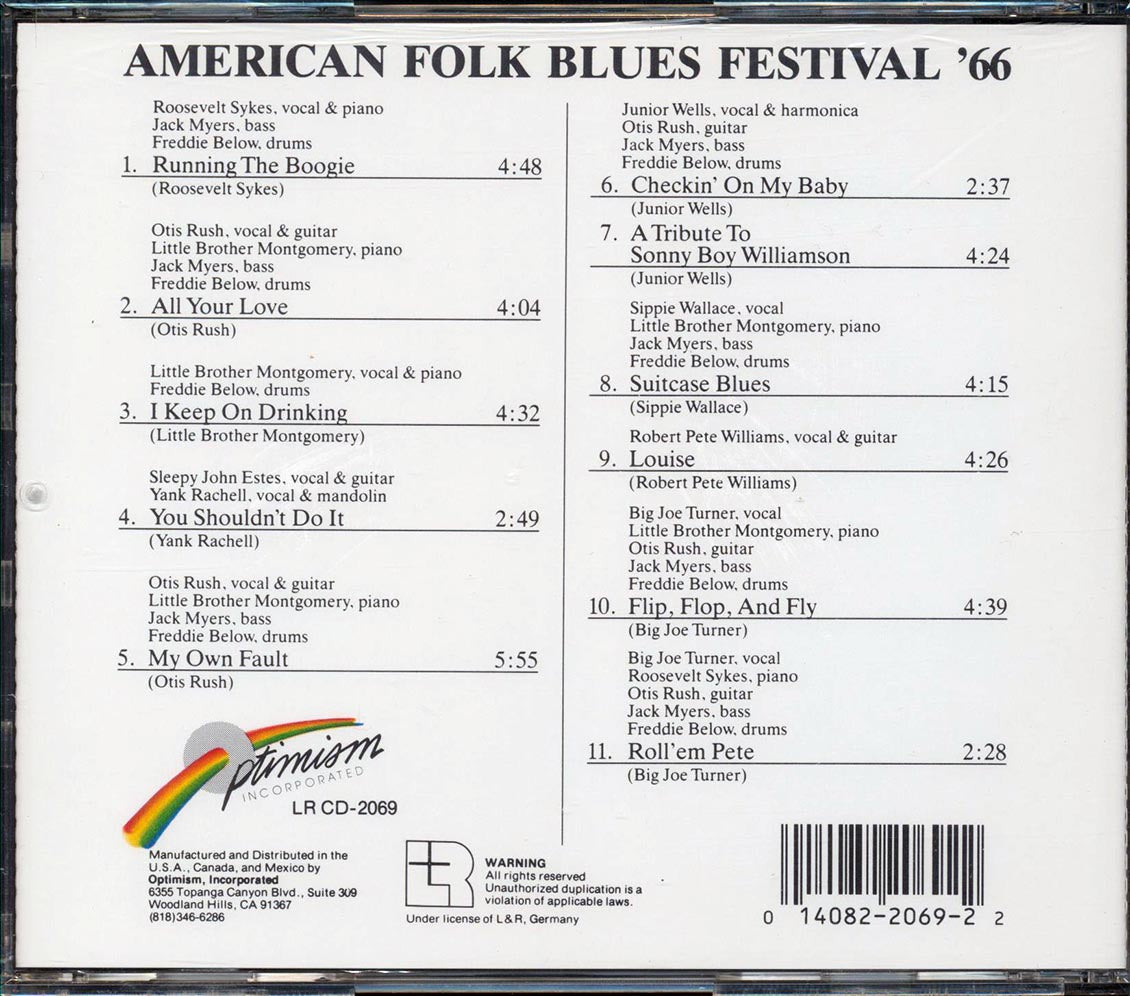 Roosevelt Sykes, Otis Rush, Little Brother Montgomery, Etc. - American Folk Blues Festivals '66