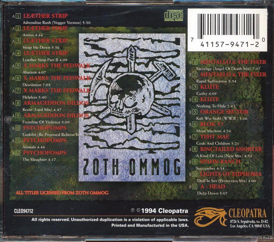 Mentallo & The Fixer, X Marks The Pedwalk, Psychopomps, Etc. - Totentanz: The Best Of Zoth Ommog