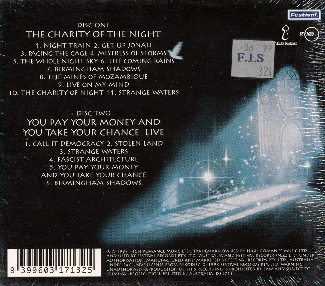 Bruce Cockburn - The Charity Of Night: Special Edition Tour Pack (2xCD)