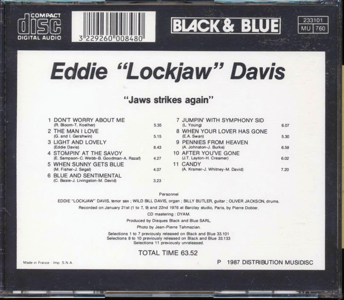 Eddie Lockjaw Davis - Jaws Strikes Again