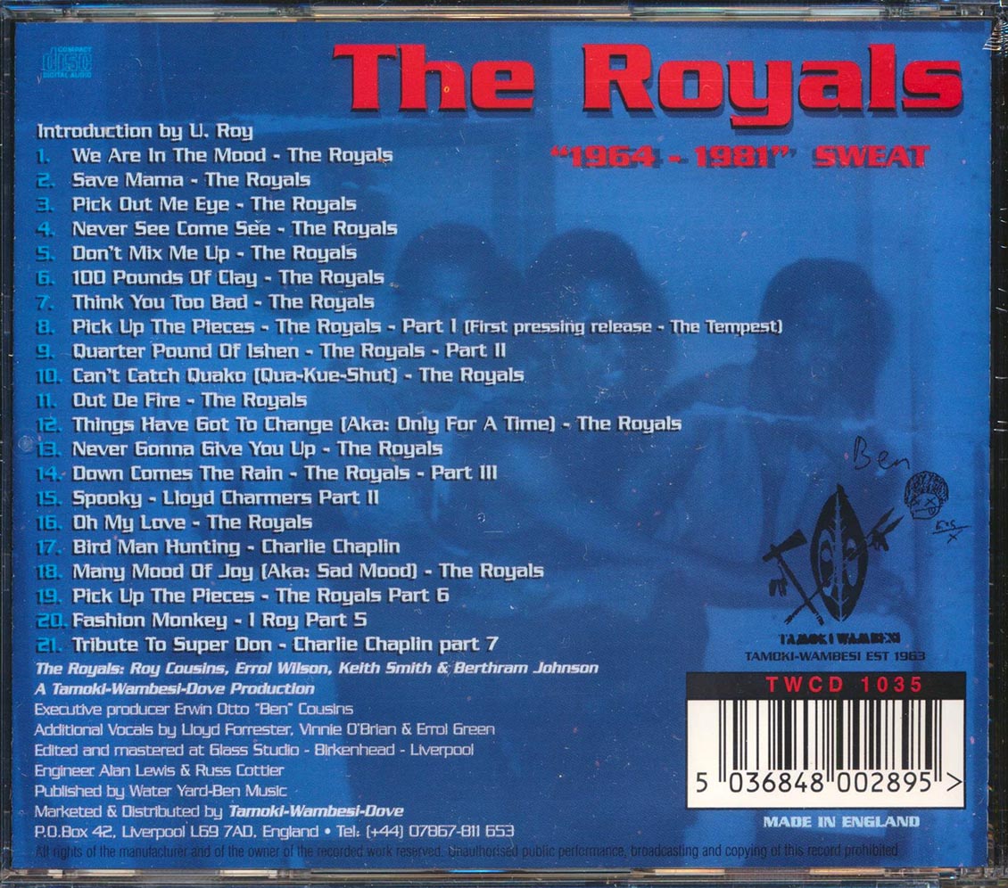 The Royals - Sweat: 1964-1981 (21 tracks)