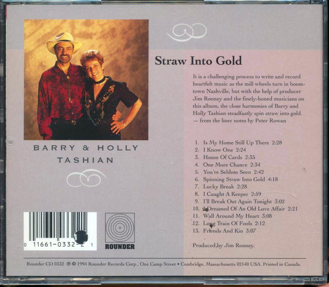 Barry & Holly Tashian - Straw Into Gold  (marked/ltd stock)