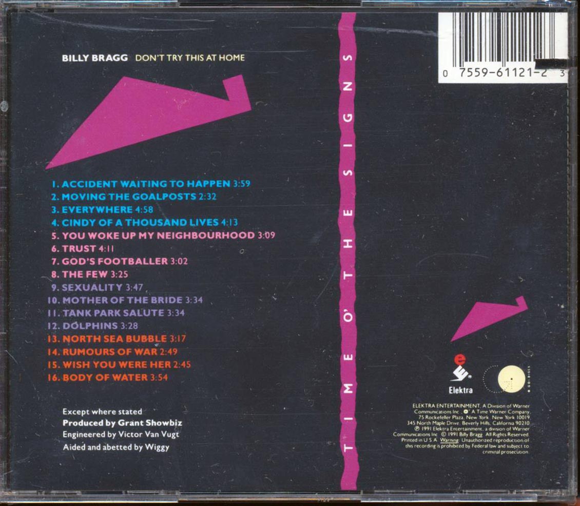 Billy Bragg  - Dont Try This At Home (marked/ltd stock)