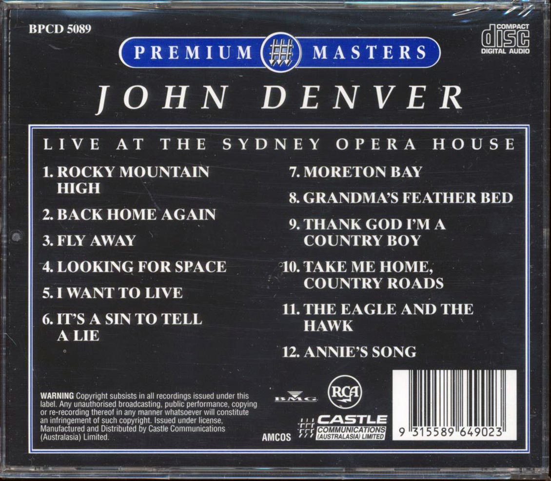 John Denver  - Live At The Sydney Opera House