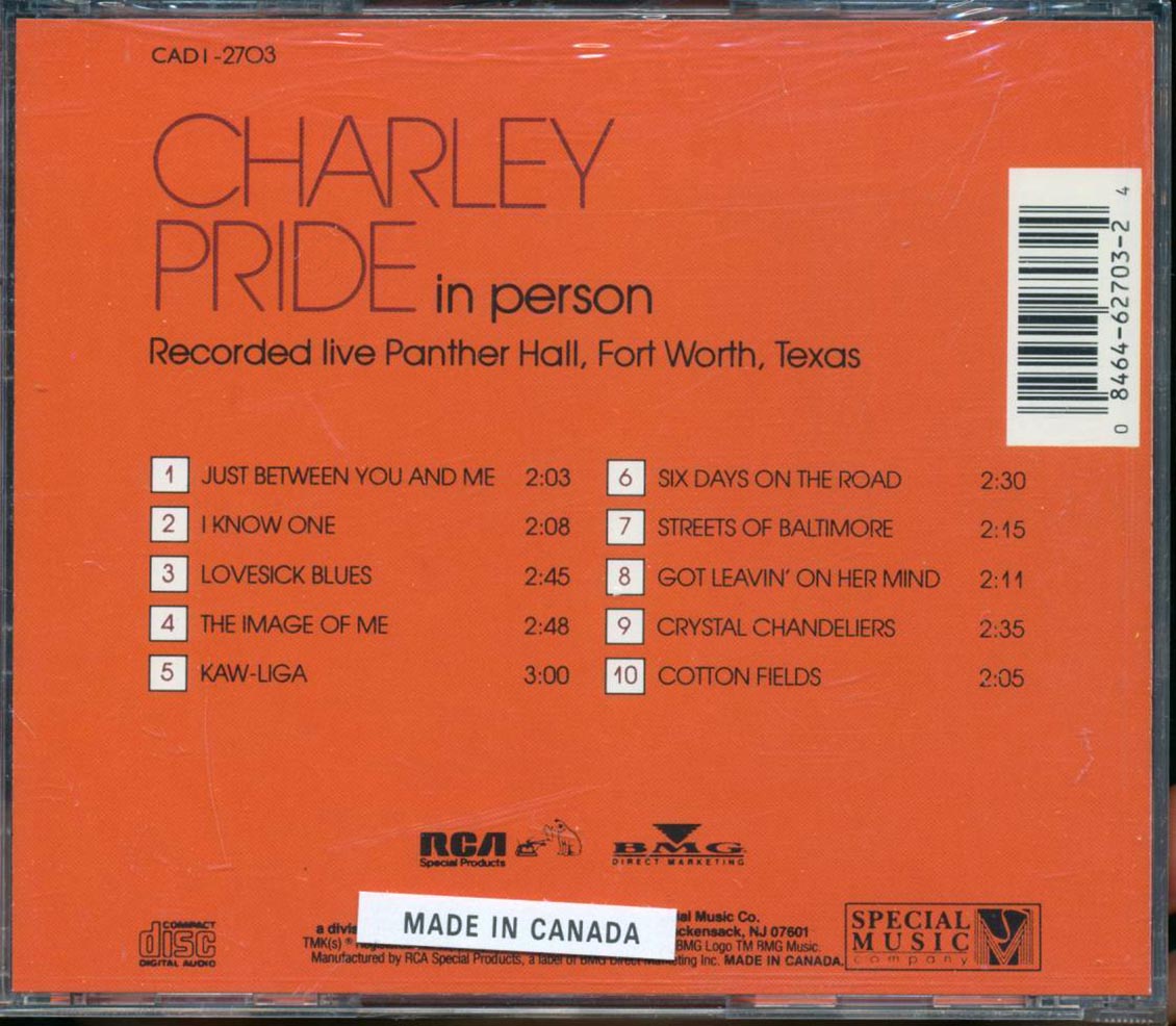 Charley Pride  - In Person