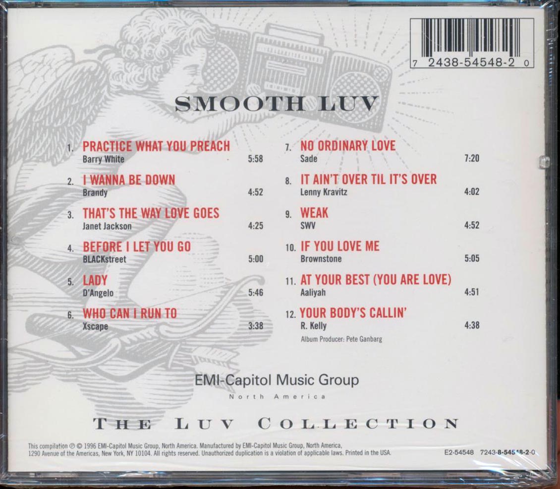 Sade, Lenny Kravitz, Barry White, Etc.  - Smooth Luv The Ultimate R And B Love Songs Collection