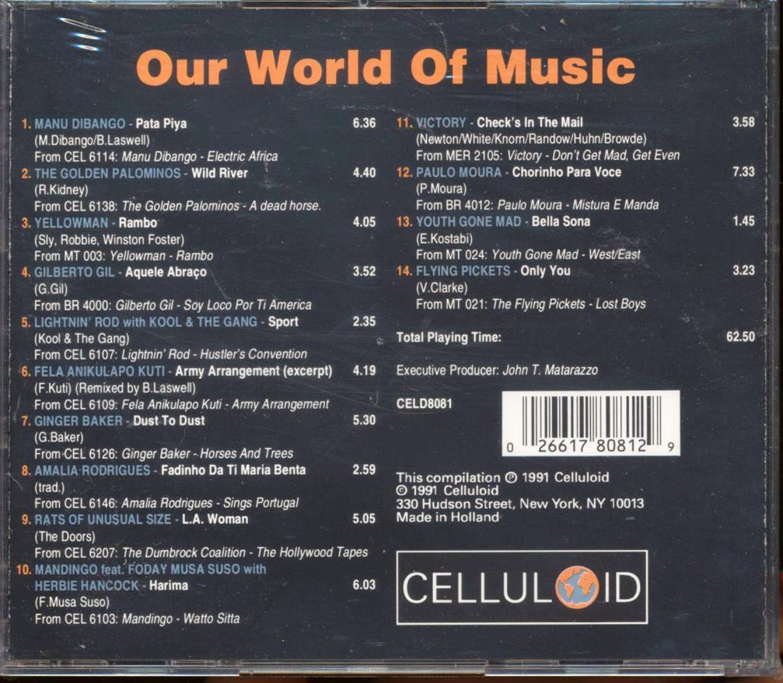 Manu Dibango, The Golden Palominos, Yellowman, Etc. - Celluloid Our World Of Music
