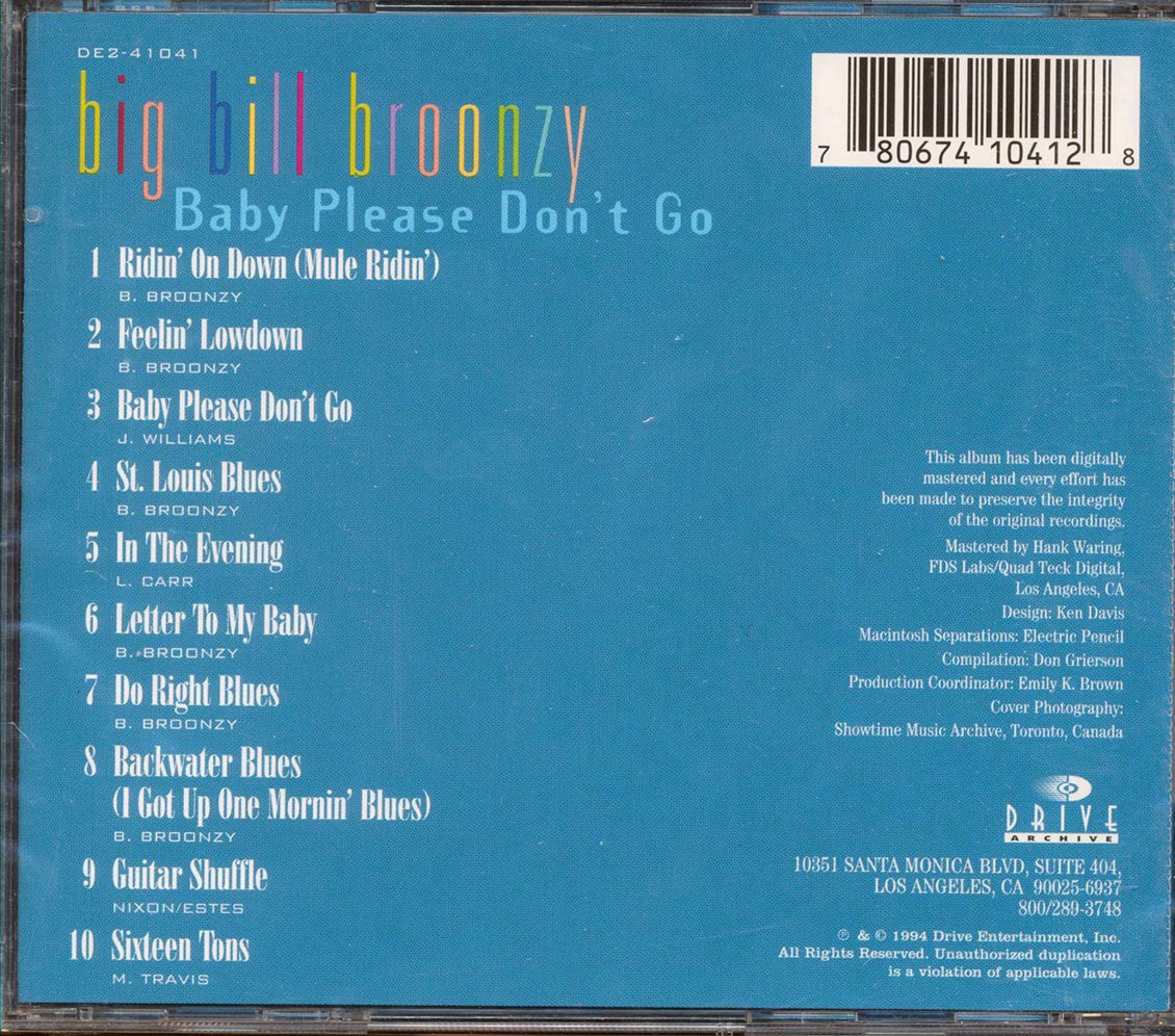 Big Bill Broonzy - Baby Please Don't Go