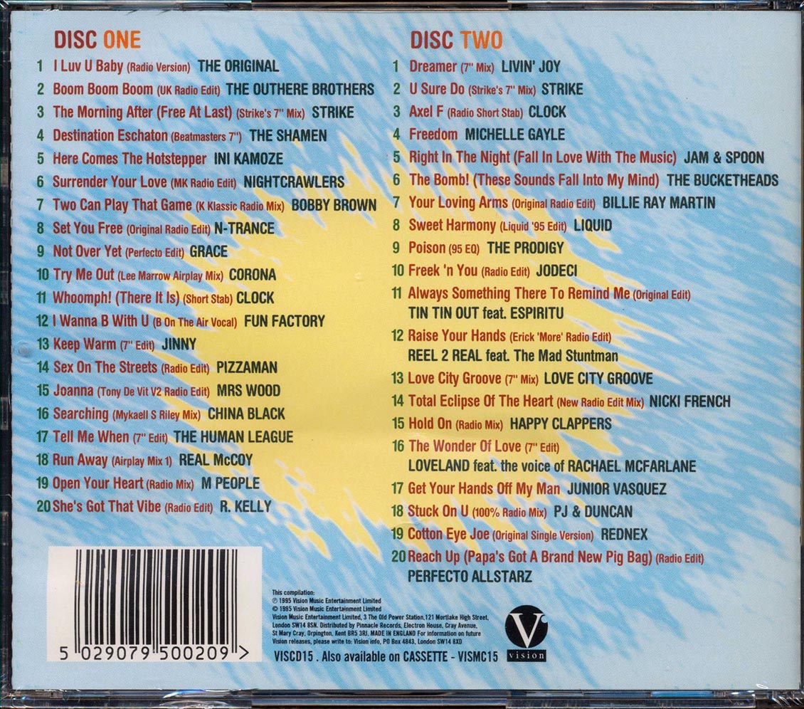 The Original, The Outhere Brothers, Strike, Etc. - Best Dance Album Of The Year 95 (40 tracks) (2xCD)
