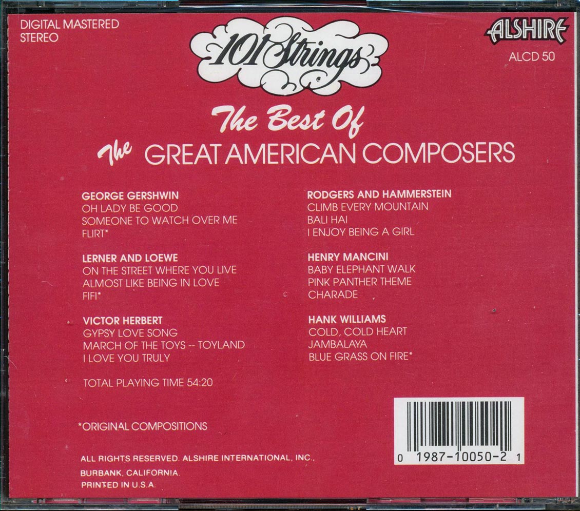 101 Strings - The Best Of The Great American Composers Volume 6