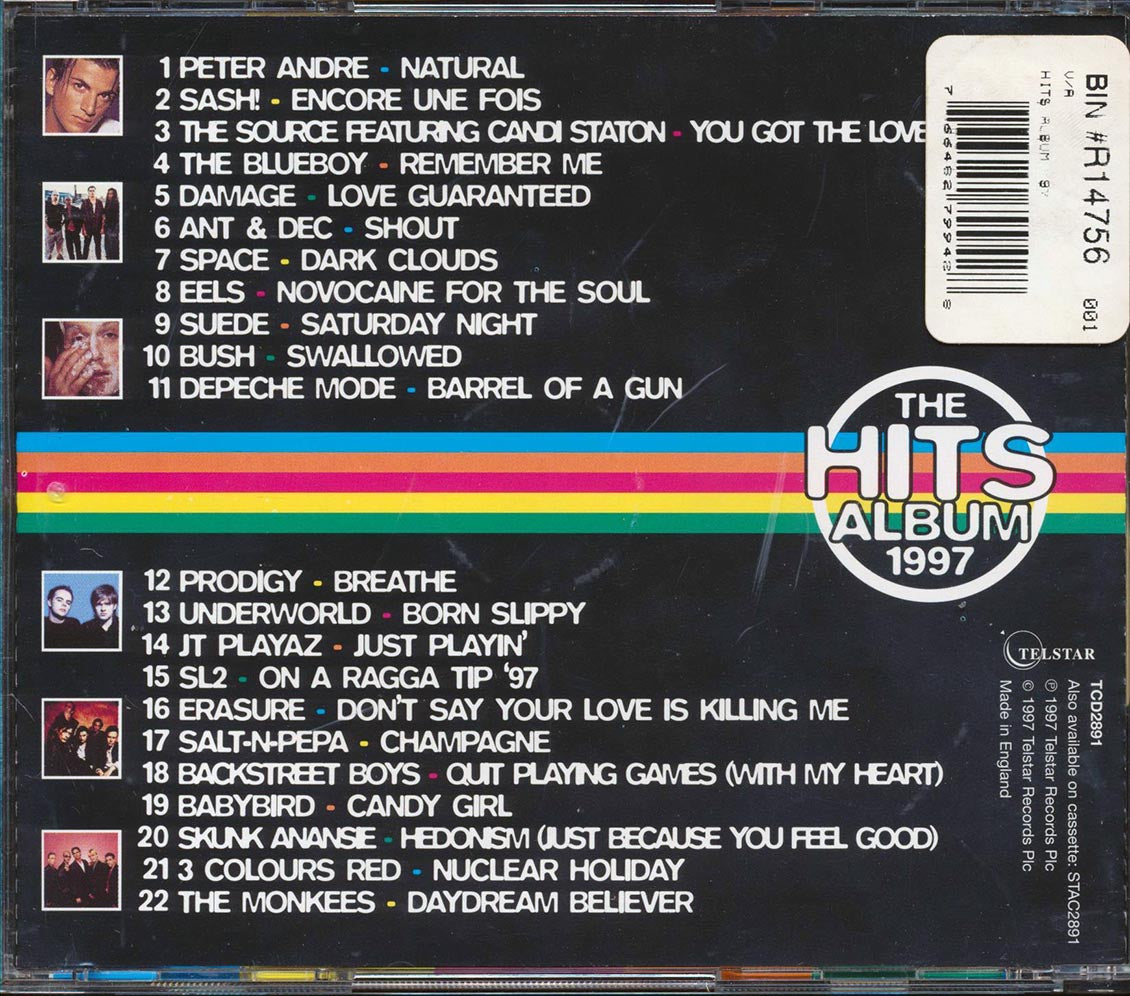 Depeche Mode, Peter Andre, Backstreet Boys, Ant & Dec, Etc. - The Hits Album 1997