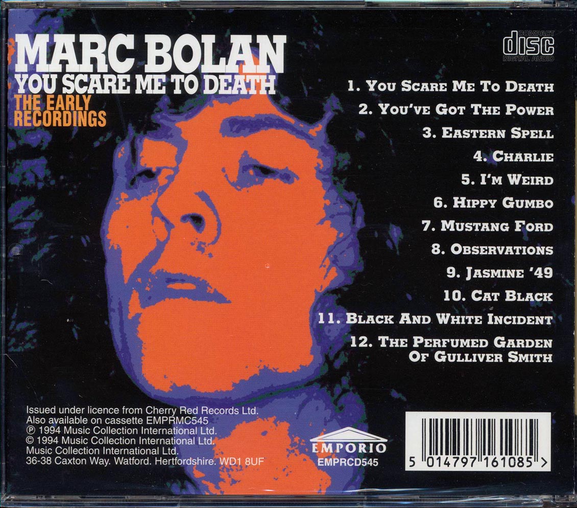 Marc Bolan - You Scare Me To Death