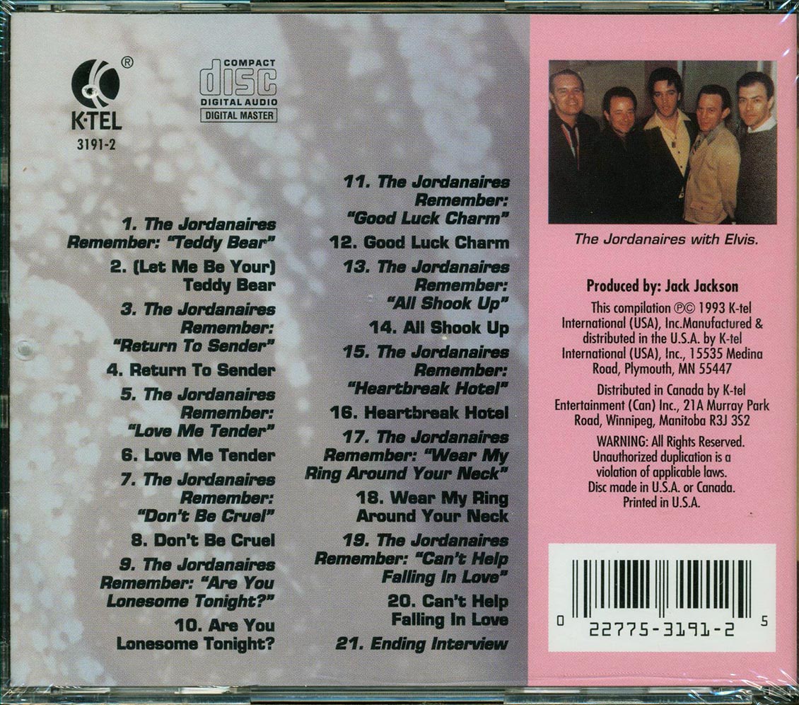 The Jordanaires  - Memories Of Elvis By The Jordanaires