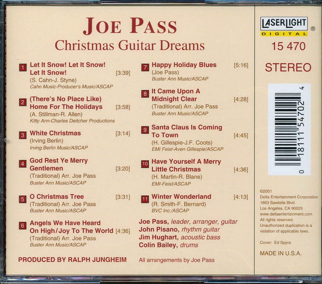 Joe Pass  - Christmas Guitar Dreams