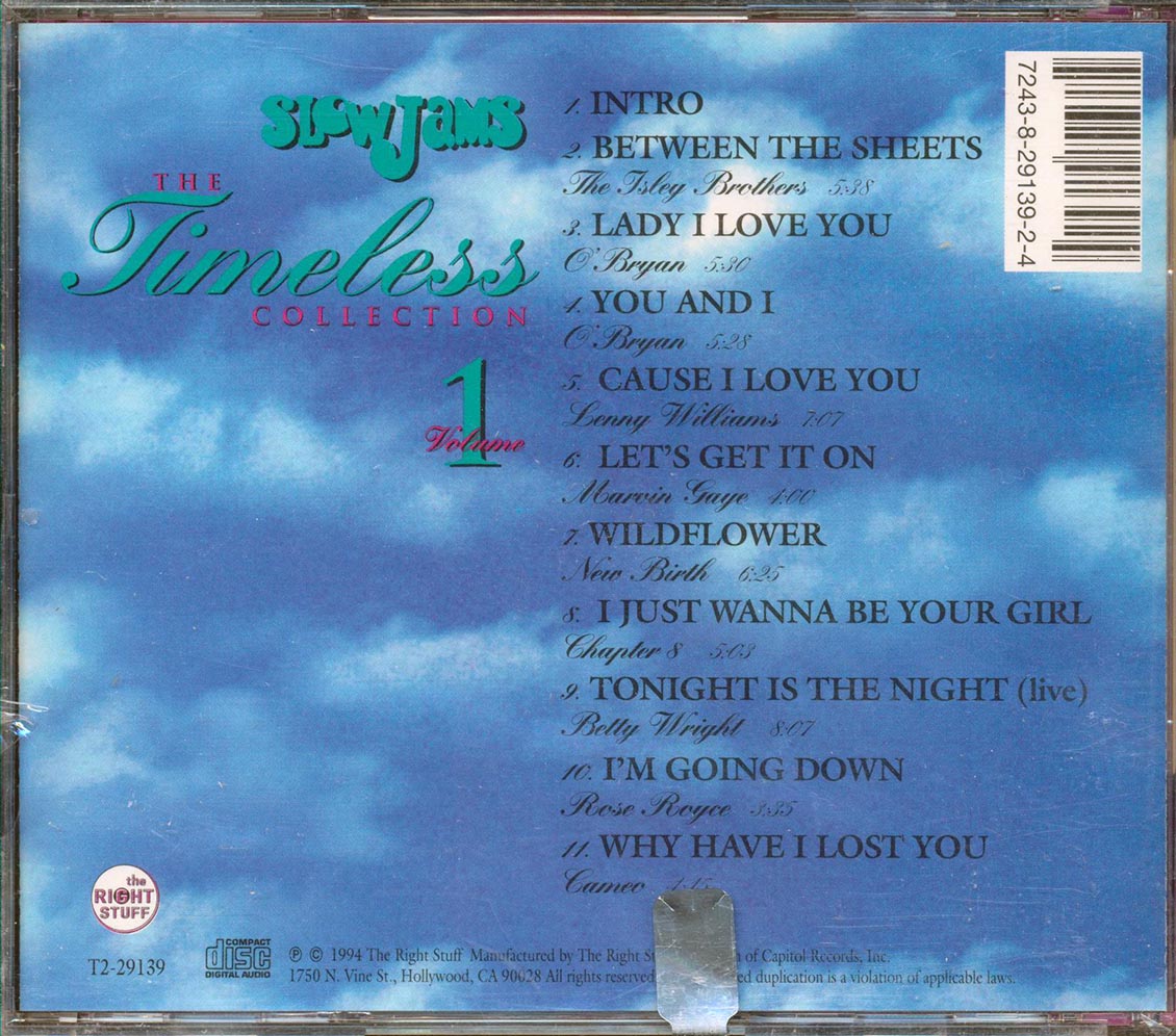 The Isley Brothers, O Bryan, Lenny Williams, Etc. - Slow Jams: The Timeless Collection Volume 1
