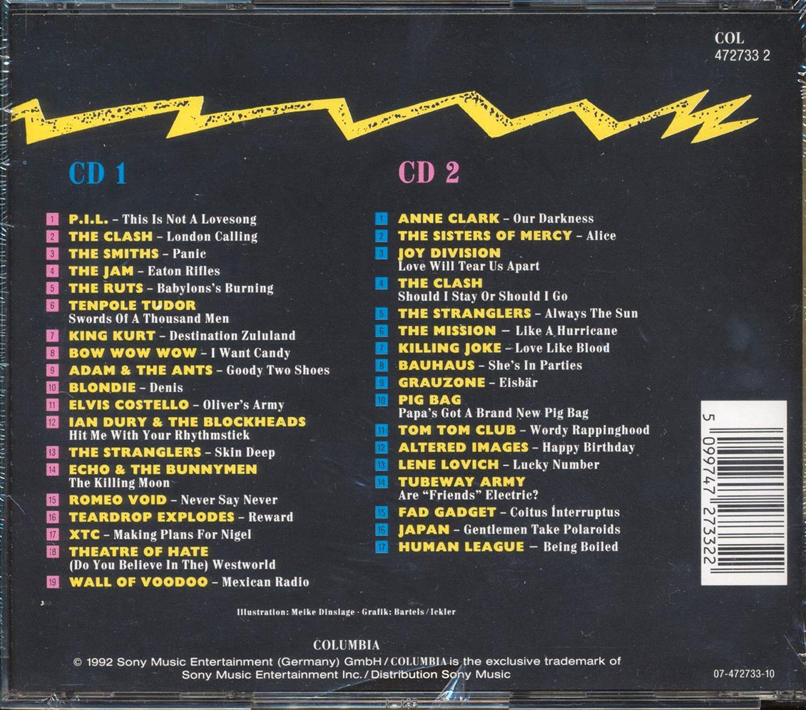 The Clash, Joy Division, Human League, The Smiths, Blondie, Etc. - Rock And Wave Volume 1: Hits From The Underground  (2xCD)