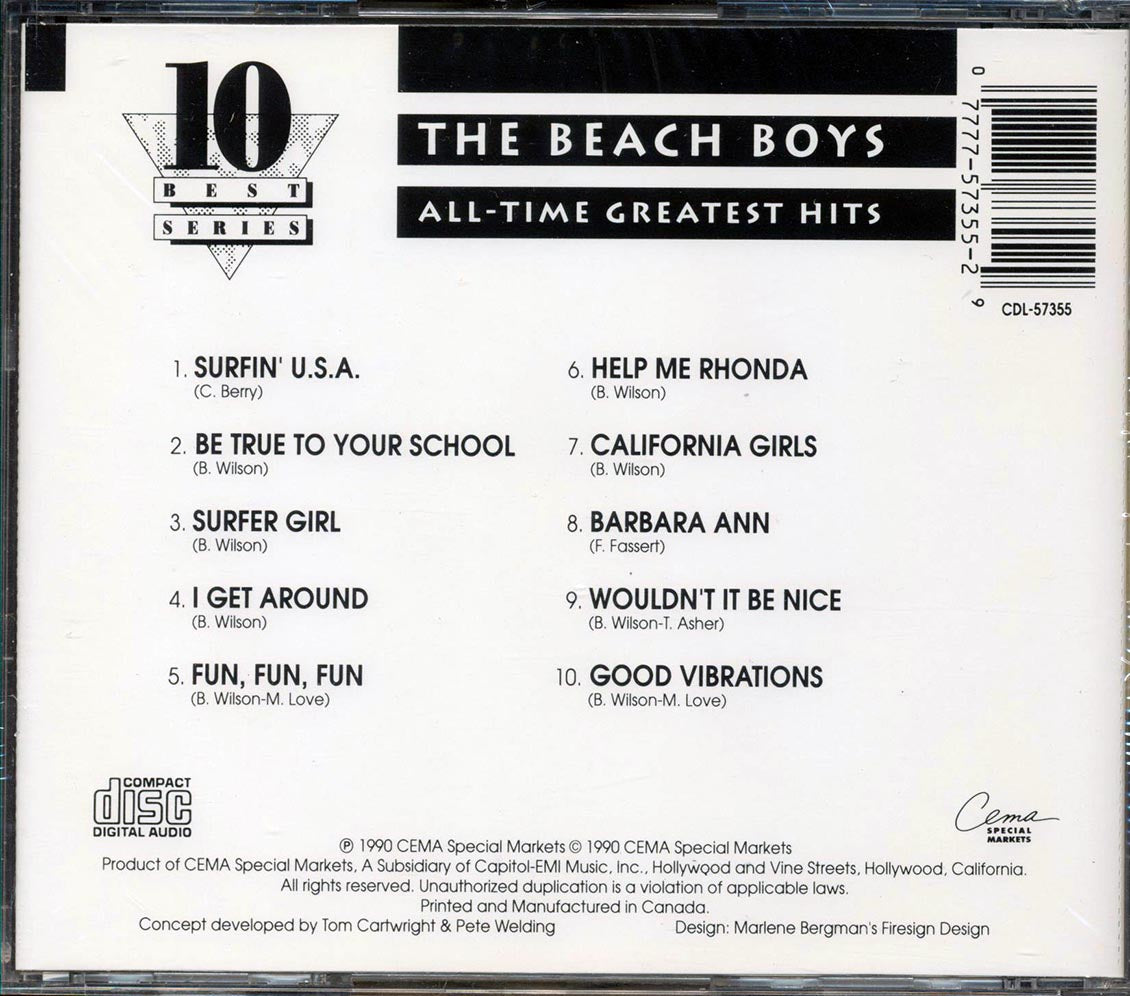 The Beach Boys  - All Time Greatest Hits