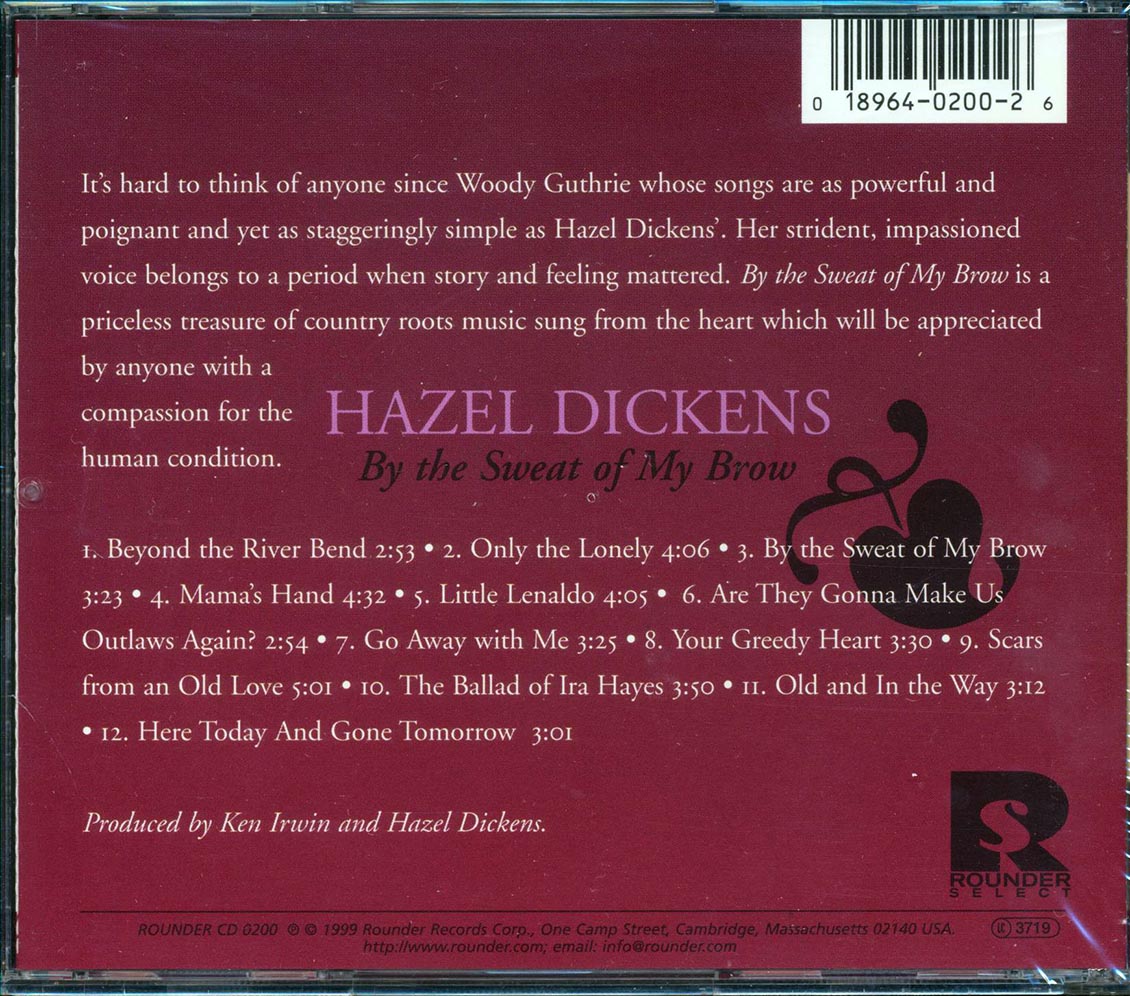 Hazel Dickens  - By The Sweat Of My Brow