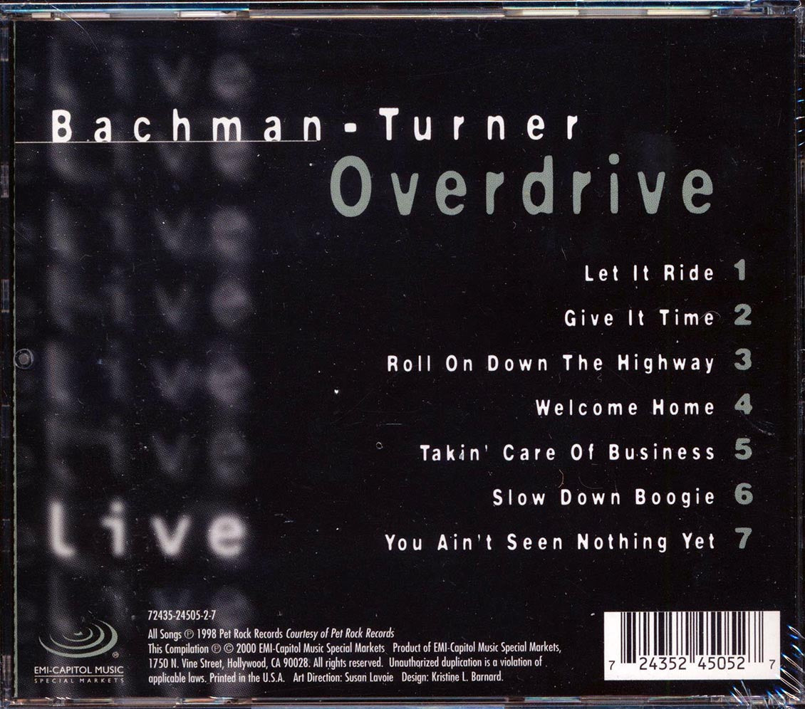 Bachman Turner Overdrive - Live