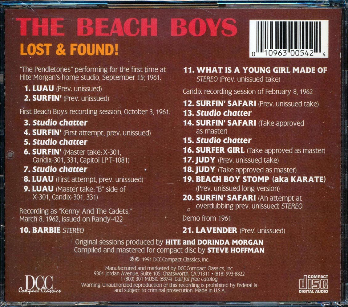 The Beach Boys - Lost & Found 1961-1962