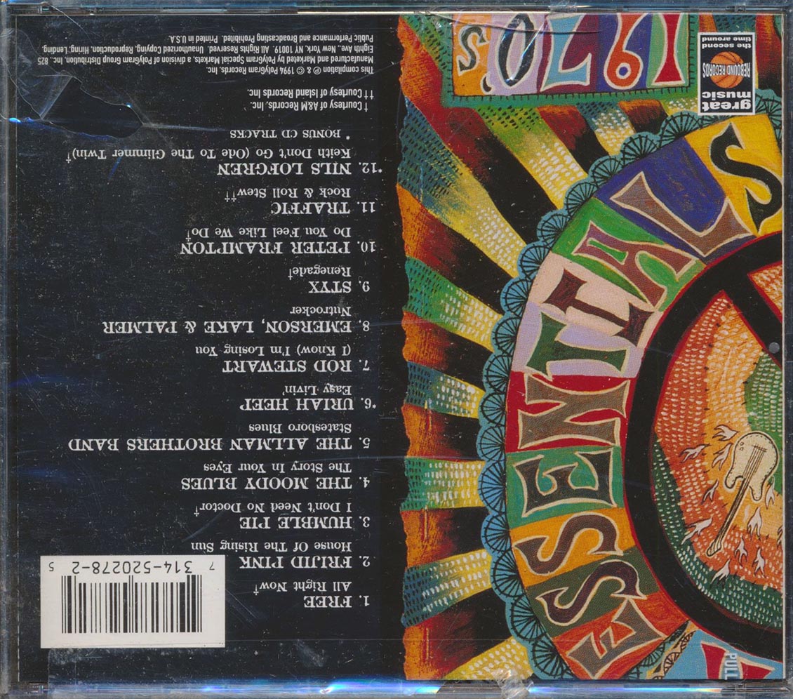 Free, Frijid Pink, Humble Pie, Etc. - Hard Rock Essentials: The 70's
