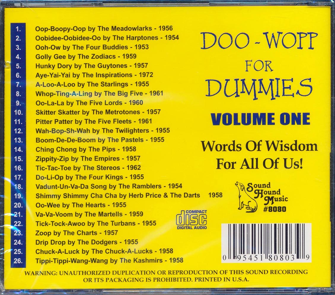 The Meadowlarks, The Harptones, The Four Buddies, Etc. - Doo-Wopp For Dummies Volume One