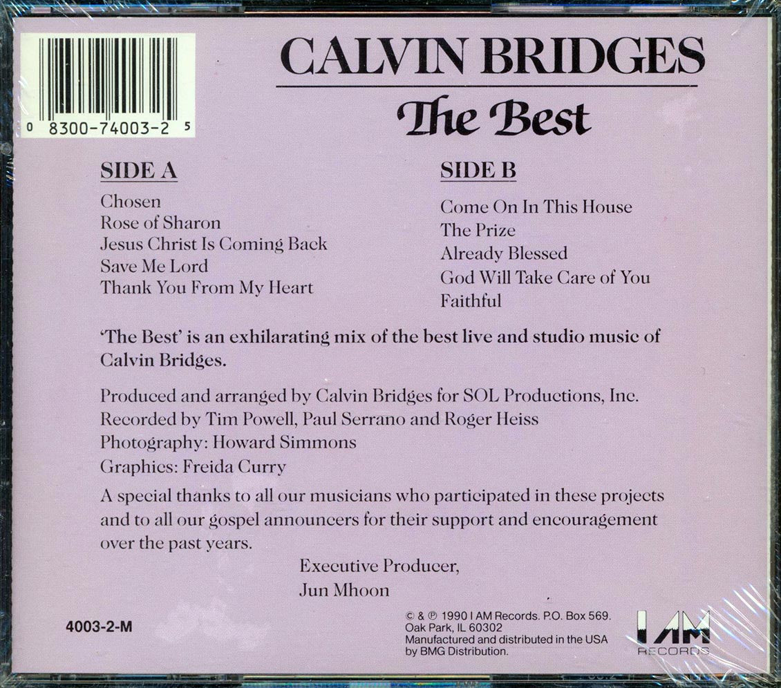 Calvin Bridges - The Best