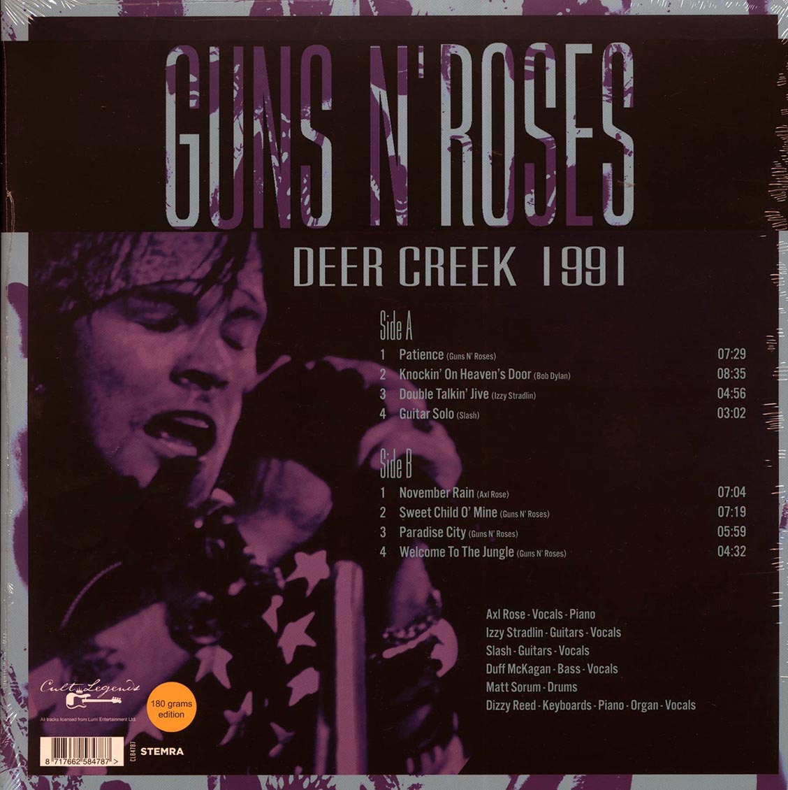 Guns N' Roses - Deer Creek 1991: Noblesville, Indiana (180g)