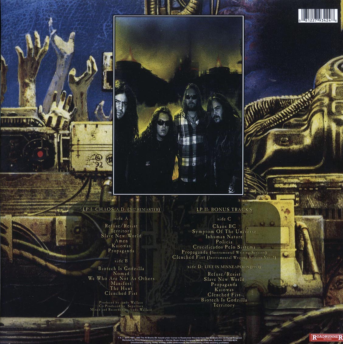 Sepultura - Chaos A.D. (+14 bonus tracks) (2xLP) (180g) (remastered)